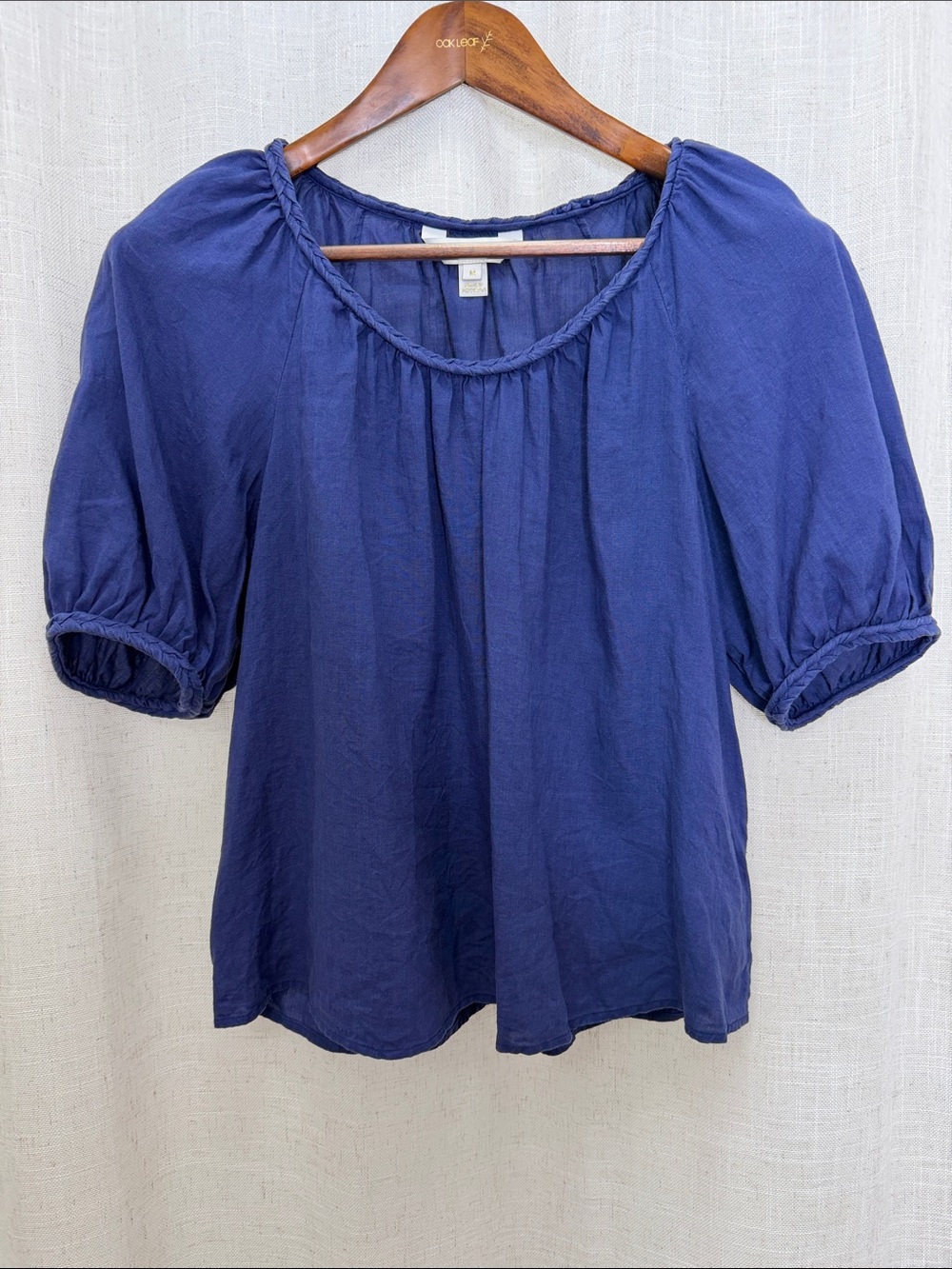 Lilly Pulitzer Puff Sleeve Peasant Blouse  Size Medium